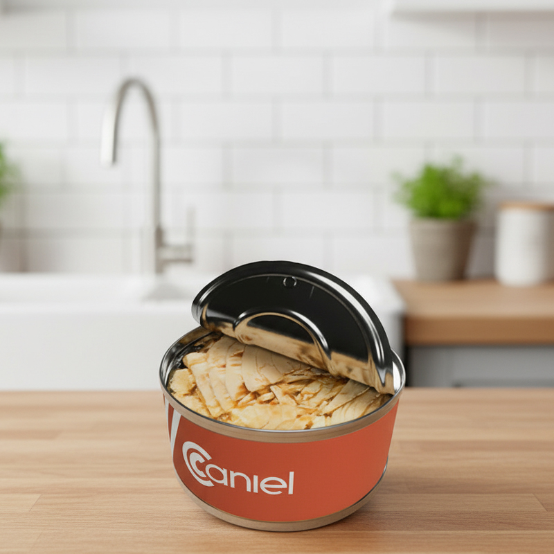 פחית טונה עם פטנט לניקוז שמן ללא לכלוך - פרויקט קניאל - חדשנות מעשית