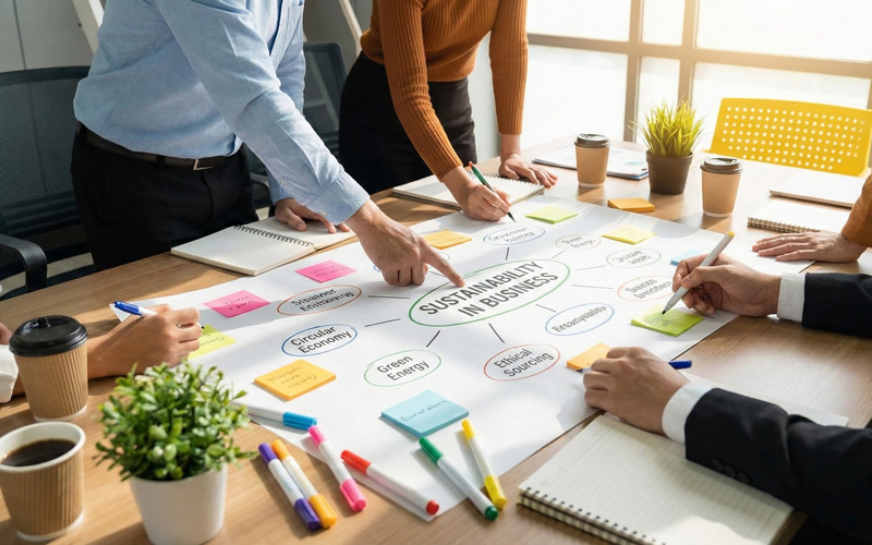 חדשנות כתוסף מוטיבציה - אנשים בסדנה כותבים על פתקי ממו